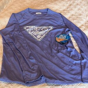 Columbia Light Purple Long Sleeve Sun Shirt